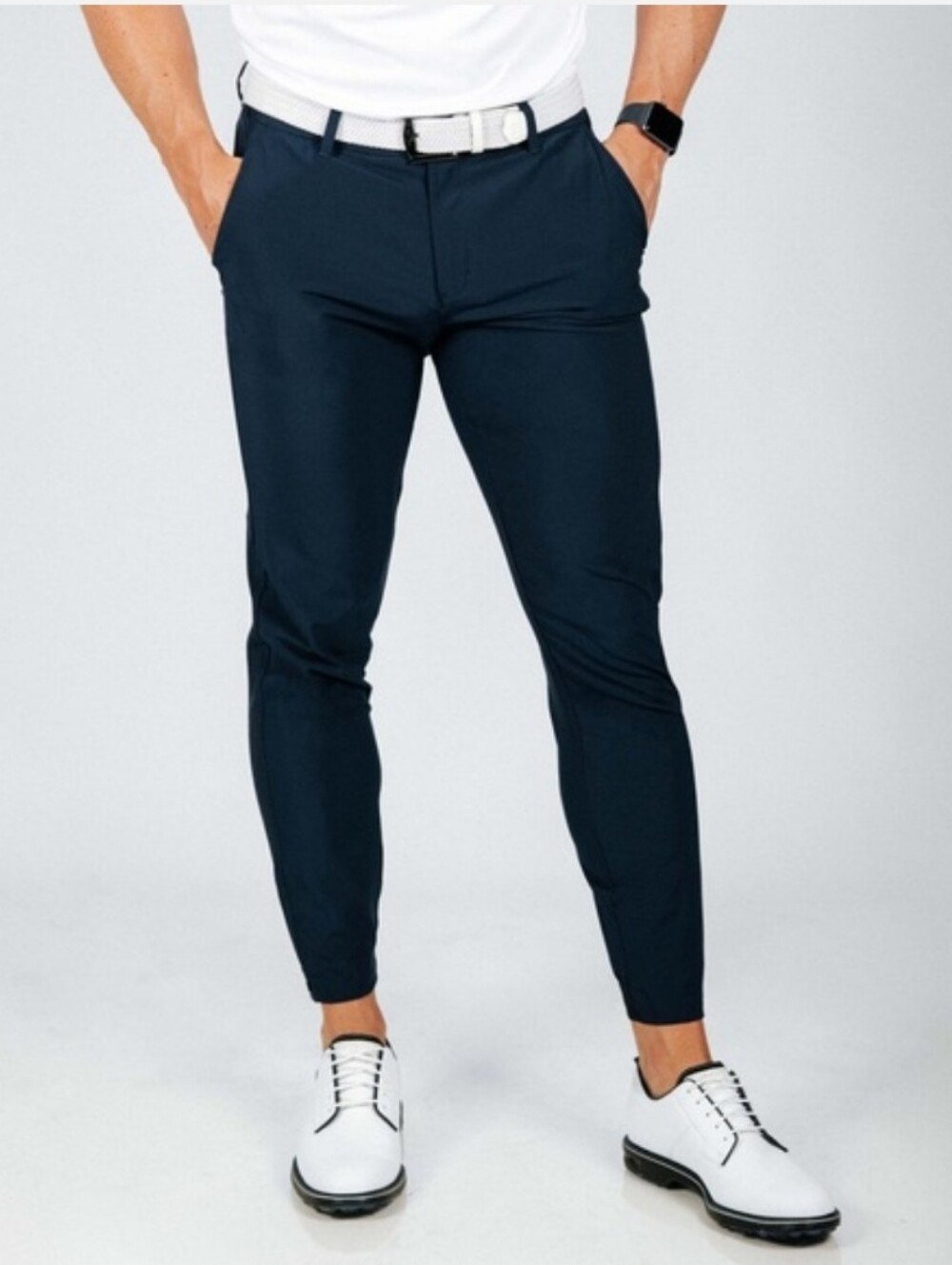 Primo Golf Jogger Pants Mens 32 Navy Blue Stretch Performance Tapered Athletic